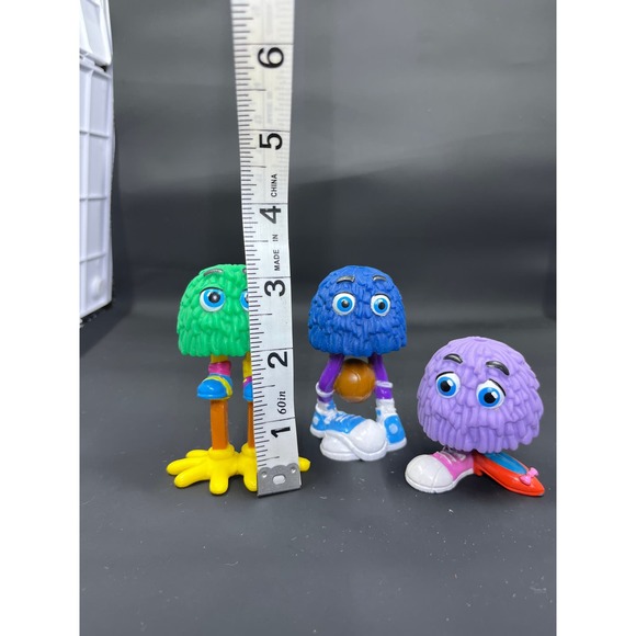 Set of 3 McDonald's Funny Fry Guys on stilts, heel/sneaker and basketball - Picture 4 of 7